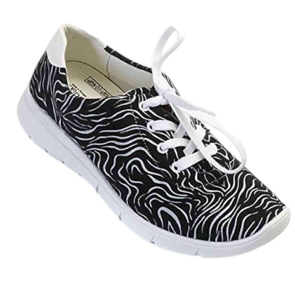 ARCOPEDICO Women’s L76 Lace-Up Sneakers in the Size 41/9.5-10 US in Black/White